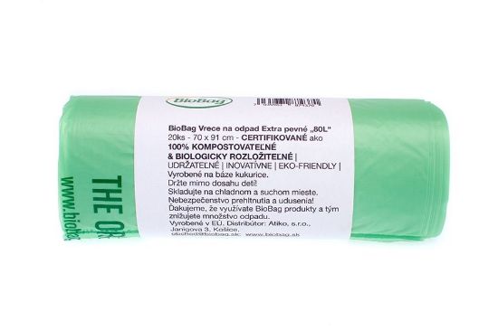 Kompostovatelné pytle na odpad Biobag - 80l - 20ks