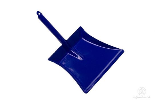 Dětská mini kovová lopatka na smetí - modrá