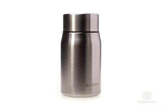 Termoska s lyžičkou - 700ml - strieborná