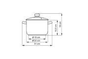 Nerezový hrnec s poklicí Premium - 4,5l