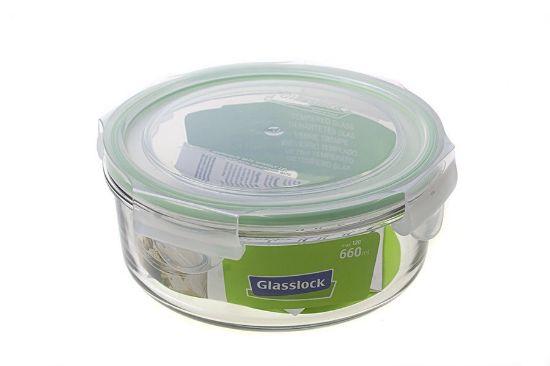 Kulatá skleněná nádoba Glasslock - 660 ml