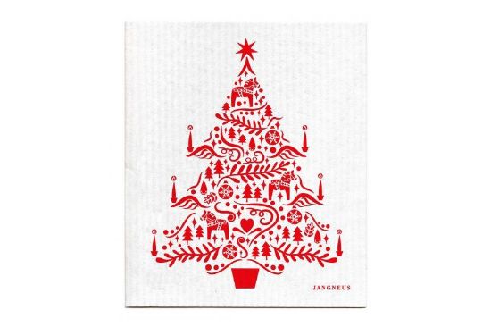 Houbička - vánoční stromek červený