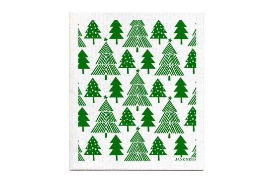 Houbička - vánoční stromky zelené