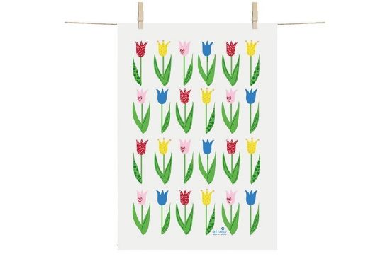 Utěrka - tulipány