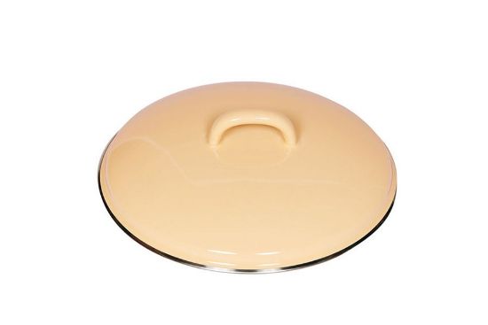 Smaltovaná pokrievka - 20cm - žltá