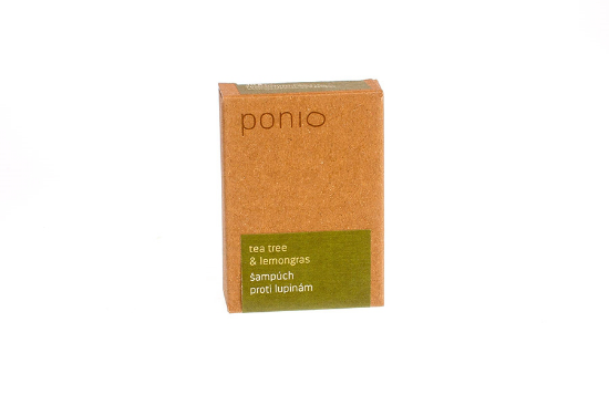 Tuhý šampon Ponio - tea tree a lemongras - 30g