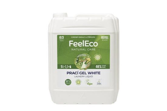 Feel Eco prací gel na bílé prádlo - 5l