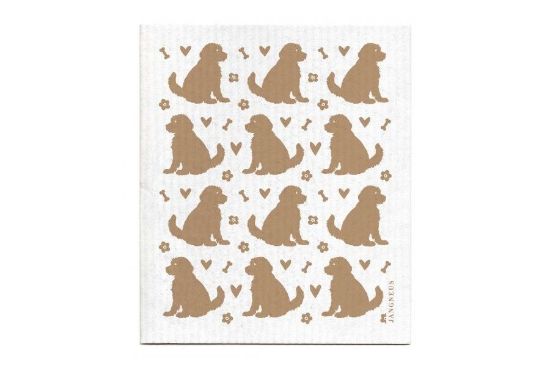 Obrázek Kompostovatelná houbička - psi béžové