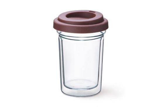 Dvoustěnná sklenice Simax - Coffee to go