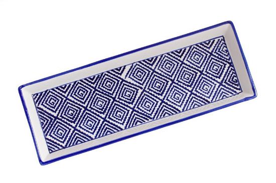 Keramický tác - čtverečky