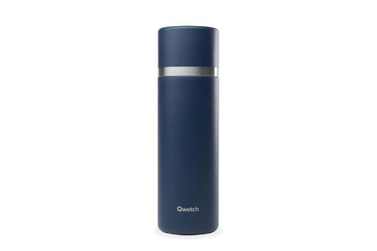 Obrázek Termoska Qwetch s hrníčkem - 750 ml - modrá