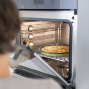 Obrázek Smaltovaná forma na pizzu - 32 cm - černá