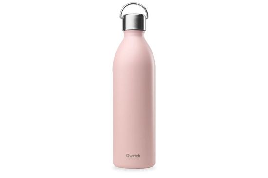 Obrázek Termo láhev Qwetch "Active" - ​​1000ml - pastelová růžová