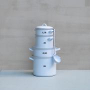 Obrázek Smaltovaný hrnec nízký - 1,5l - modrý
