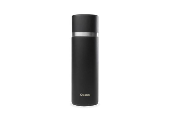 Obrázek Termoska Qwetch s hrníčkem - 750ml - černá