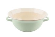 Obrázek Smaltovaná mísa s uchy - 26 cm - zelená