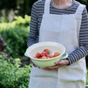 Obrázek Smaltovaná mísa s uchy - 26 cm - zelená