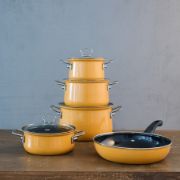 Obrázek Smaltovaná pánev - 28cm - různé barvy