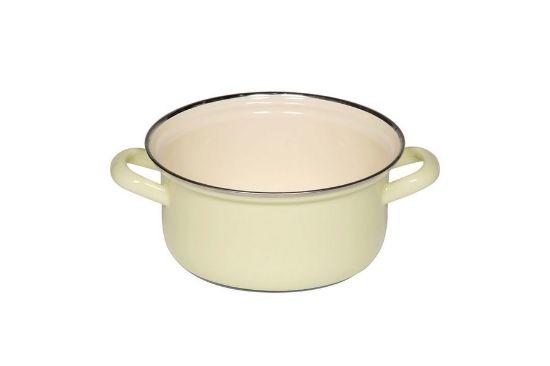 Obrázek Smaltovaný kastrol - 1l - světle žlutý