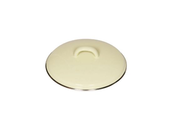 Obrázek Smaltovaná poklice - 16 cm - světle žlutá