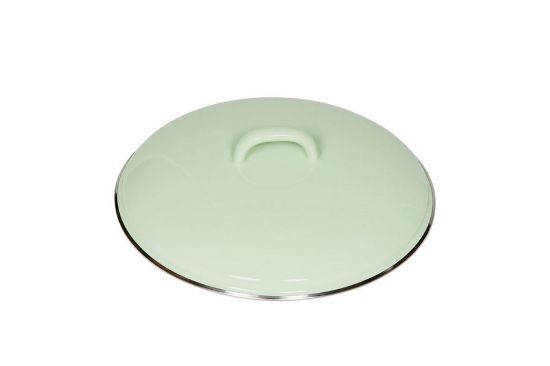 Obrázek Smaltovaná poklice - 22 cm - zelená