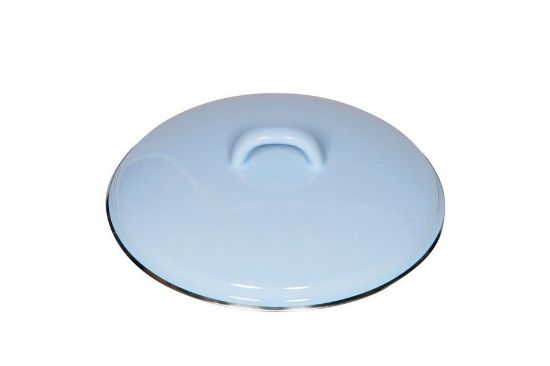 Obrázek Smaltovaná poklice - 24cm - modrá