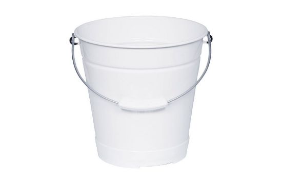 Obrázek Smaltovaný univerzální kbelík - 10l - bílý