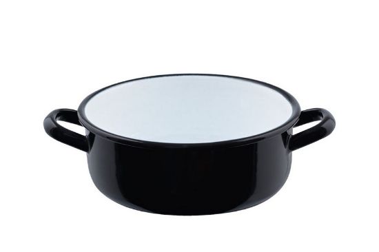 Obrázek Smaltovaný kastrol - 2 l - černý	