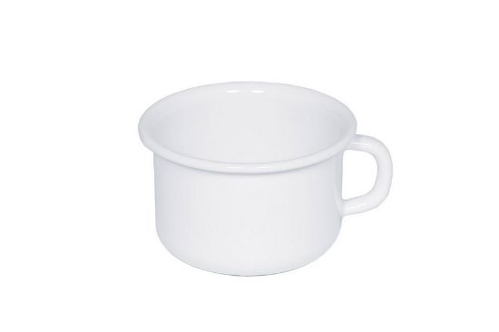 Obrázek Smaltovaný hrnek - 10cm - bílý