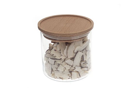 Obrázek Skleněná dóza na potraviny Simax s dřevěným víkem - 0,5 l