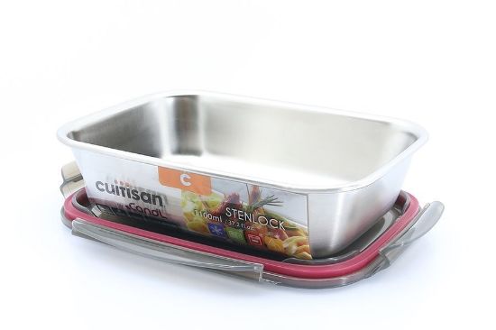 Obrázek Nerezová obdélníková dóza Cuitisan - 1100 ml