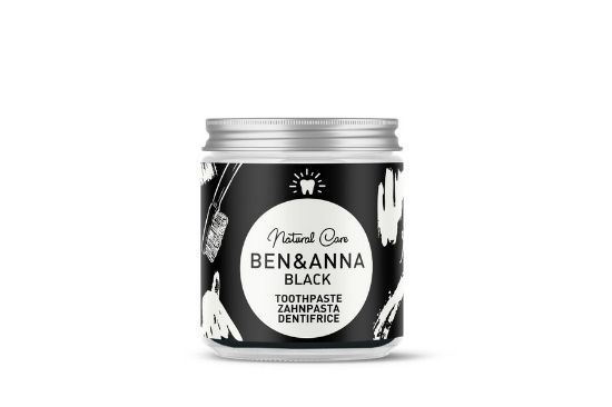 Obrázek Přírodní zubní pasta BEN&ANNA ve skle 100 ml - černá