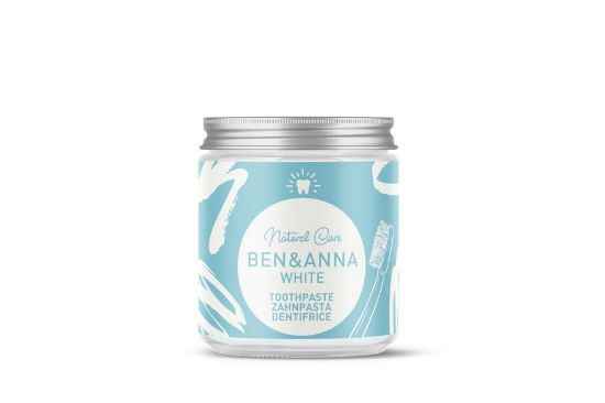 Obrázek Přírodní zubní pasta BEN&ANNA ve skle 100 ml - bílá