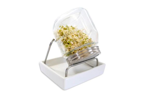 Obrázek Sklenice na klíčení se stojanem - 750 ml