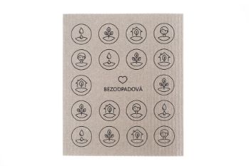 Obrázek Bezodpadová houbička šedá