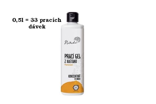 Obrázek Prací gel Natasha - pomeranč - 0,5 l 
