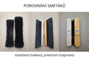 Obrázek Dřevěný smeták s černým koňským vlasem - STANDARD