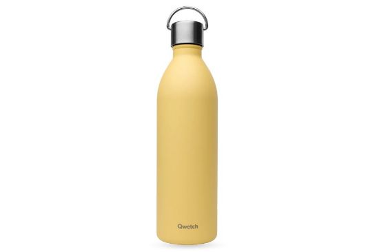 Obrázek Termo láhev Qwetch "Active" - ​​1000 ml - pastelová žlutá